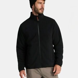 Ozark Trail Fleece Jacket Full Zip Polar Fleece Black NWT
